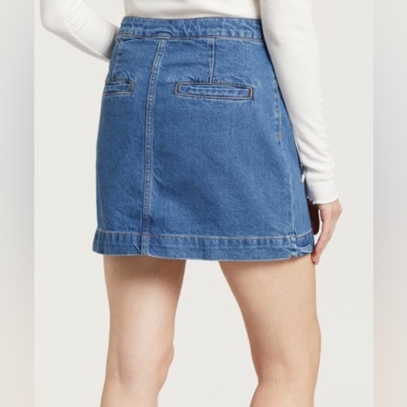 Free People Women’s Dark Don't Get Me Wrong Denim Skirt Size 29 - Picture 4 of 17